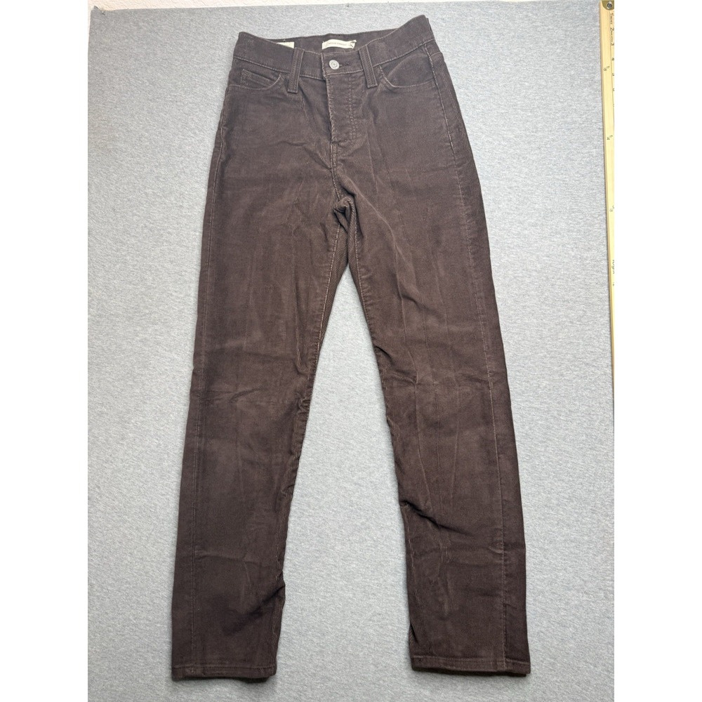 Levi's Pants Women's Wedgie Straight Corduroy Brown Premium Size 23 23x28